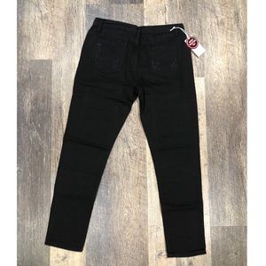 Black Distressed High Waist Jeans